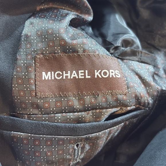 Michael Kors Black Faux Suede Suit Jacket sz 10 - Picture 7 of 9